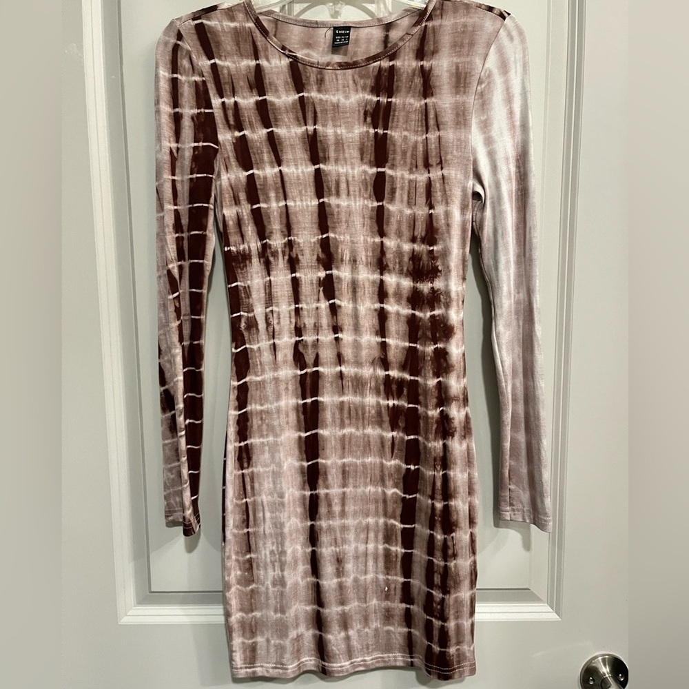 Shein long sleeve mini dress